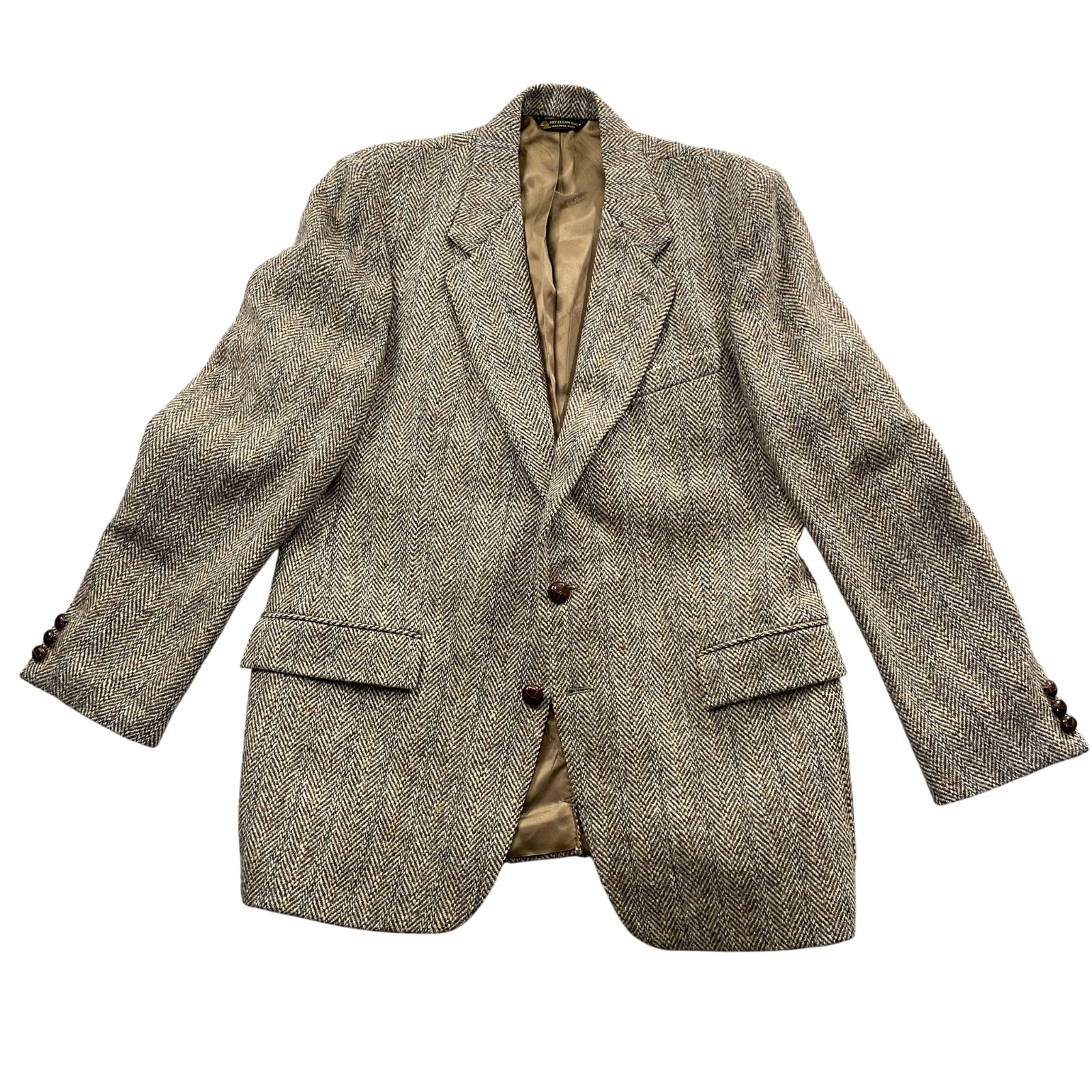 Harris Tweed Suit Jacket (No Size Tag) Eagle Clothes 100% Pure Scottish Wool